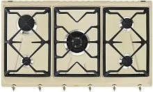 91 490 руб., Варочная панель газовая SMEG SRV896POGH Кремовый