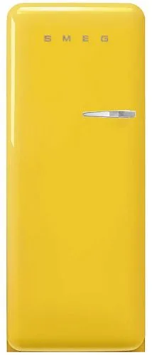 Холодильник Отдельностоящий SMEG FAB28LYW5, стиль 50-х годов, петли слева, Желтый фото в интернет-магазине «Mebelex»