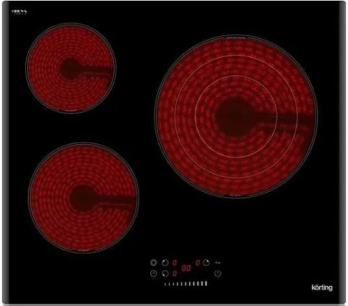 Панель варочная стеклокерамика KORTING HK 6351 B3 черный фото в интернет-магазине «Mebelex»