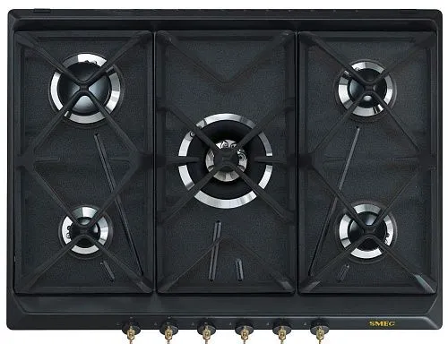 Варочная панель газовая SMEG SRV876AOGH Антрацит фото в интернет-магазине «Mebelex»