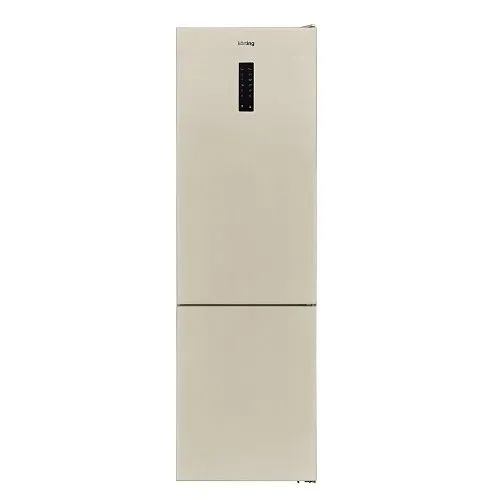 Холодильник отдельностоящий KORTING KNFC 62010 B бежевый фото в интернет-магазине «Mebelex»