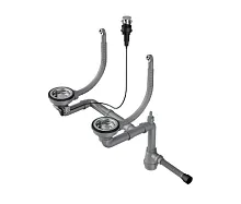 9 388 руб., WK-2-R-A IN. Арматура с клапаном-автоматом для двухчашевых моек с круглыми переливами