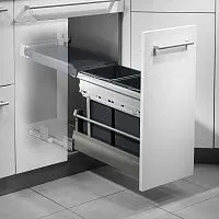 9 780 руб., Tandem 3663-10. 2 ведра по 15л, общая стационарная крышка c креплением на боковины.