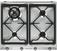 74 000 руб., Варочная панель газовая SMEG SR964XGH Нержавеющая сталь матовая