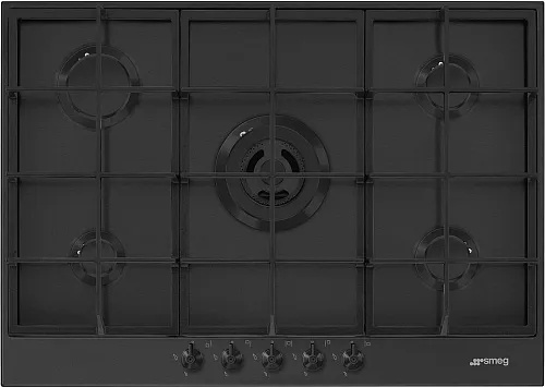 Варочная панель газовая SMEG PX375MB Чёрный матовый фото в интернет-магазине «Mebelex»