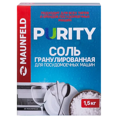 Соль для посудомоечных машин MAUNFELD Purity MDS1500G (1500 г) фото в интернет-магазине «Mebelex»