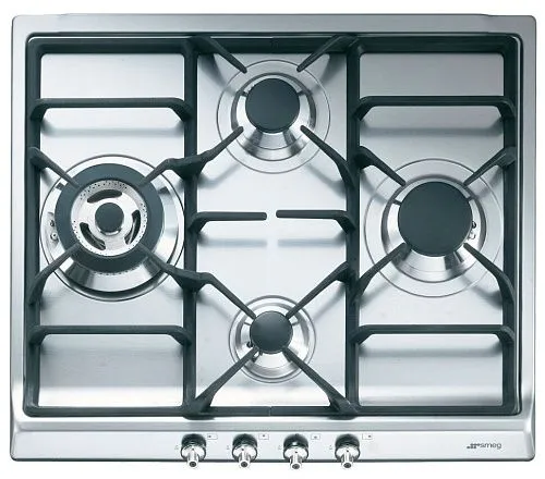 Варочная панель газовая SMEG SER60SGH3 Нержавеющая сталь фото в интернет-магазине «Mebelex»