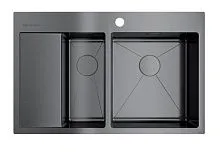 64 088 руб., Мойка кухонная OMOIKIRI Akisame 78-2 чаша справа