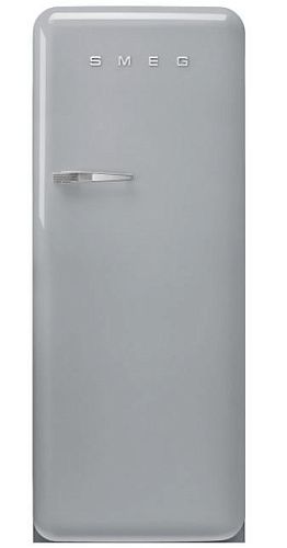 Отдельностоящий холодильник SMEG FAB28RSV5, стиль 50-х годов, петли справа, Серебристый  фото в интернет-магазине «Mebelex»