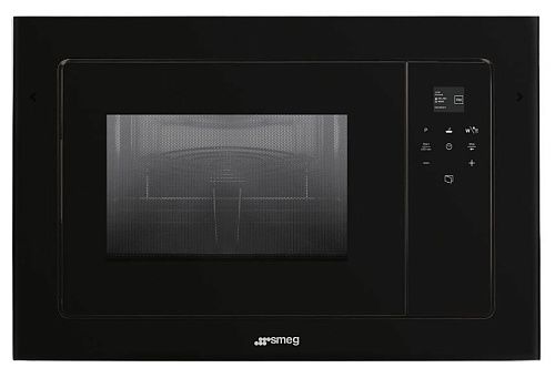 Микроволновая печь Встраиваемая SMEG FMI120B3, черный фото в интернет-магазине «Mebelex»
