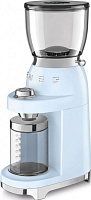33 990 руб., Кофемолка SMEG CGF11PBEU, пастельный голубой