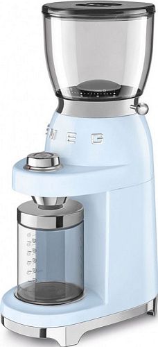 Кофемолка SMEG CGF11PBEU, пастельный голубой фото в интернет-магазине «Mebelex»