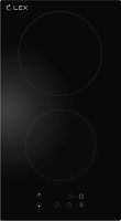 10 370 руб., Стеклокерамическая панель LEX EVH 320 BL (черное стекло, домино)