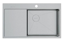 59 390 руб., Мойка кухонная OMOIKIRI Akisame 86-R Side чаша справа, смещенный слив