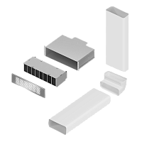 11 490 руб., Комплект воздуховодов MAUNFELD MIDS834 с фильтром CF314MW (для MIHC834SF2BK)