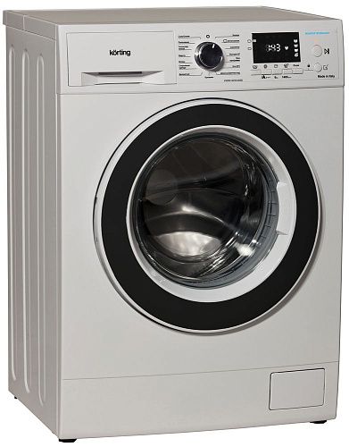 Отдельностоящая стиральная машина KORTING KWM 42ID1460 узкая, белая фото в интернет-магазине «Mebelex»