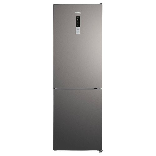 Отдельностоящий двухкамерный холодильник KORTING KNFC 61869 X нерж.сталь фото в интернет-магазине «Mebelex»