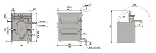 Стиральная машина Отдельностоящая ASKO Professional WMC8944VB.T темно-серая фото в интернет-магазине «Mebelex»