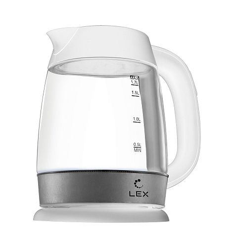 Чайник электрический LEX LX 30011-2,  (белый) фото в интернет-магазине «Mebelex»