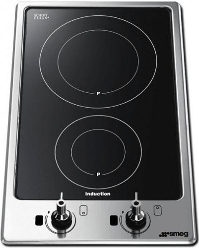 Индукционная варочная панель SMEG PGF32I-1,  черная стеклокерамика фото в интернет-магазине «Mebelex»