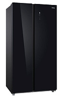 164 990 руб., Холодильник отдельностоящий Side-By-Side Korting KNFS 93535 GN Черное стекло