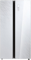 Отдельностоящий холодильник KORTING KNFS 91797 GW, Side-By-Side белое стекло