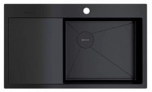 59 388 руб., Мойка кухонная OMOIKIRI Akisame 86-R Side чаша справа, смещенный слив