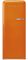192 990 руб., Холодильник Отдельностоящий SMEG FAB28LOR5 стиль 50-х годов, петли слева, Оранжевый