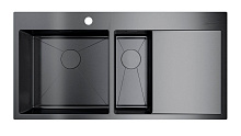 69 788 руб., Мойка кухонная OMOIKIRI Akisame 100-2 чаша слева