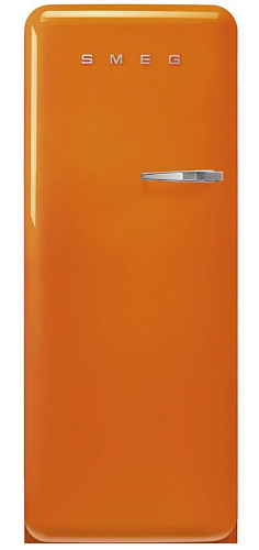 Холодильник Отдельностоящий SMEG FAB28LOR5 стиль 50-х годов, петли слева, Оранжевый фото в интернет-магазине «Mebelex»