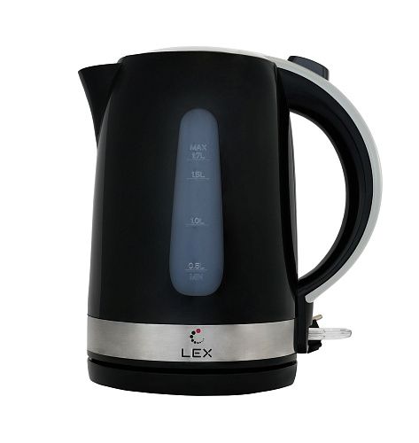 Чайник электрический LEX LX 30028-2 черный фото в интернет-магазине «Mebelex»