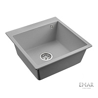 14 490 руб., Мойка кухонная кварцевая EMAR EMQ-1510.Q Алмаз