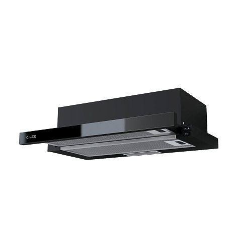 Вытяжка кухонная встраиваемая LEX HIDE G 600 BLACK фото в интернет-магазине «Mebelex»