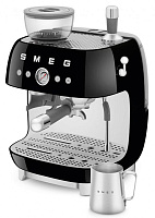 99 990 руб., Кофемашина-эспрессо SMEG EGF03BLEU со встроенной кофемолкой, чёрный