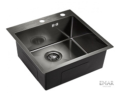 Кухонная мойка ЕМАР EMB-117А PVD Nano Dark