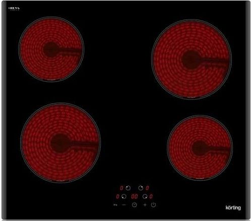 Стеклокерамическая варочная поверхность KORTING HK 60003 B черный фото в интернет-магазине «Mebelex»
