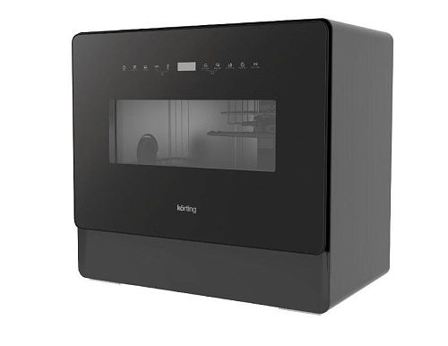 Посудомоечная машина Компактная KORTING KDF 26630 GN, черный , черное стекло фото в интернет-магазине «Mebelex»