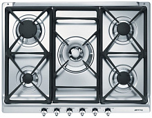 88 890 руб., Варочная панель газовая SMEG SE70SGH-5 Нержавеющая сталь