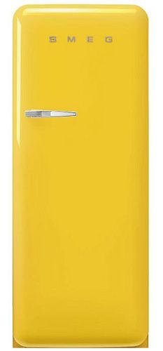 Холодильник Отдельностоящий SMEG FAB28RYW5, стиль 50-х годов, петли справа, Желтый фото в интернет-магазине «Mebelex»