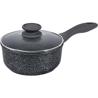 2 890 руб., Ковш MAUNFELD GRETA MF18GRTT01SP из литого алюминия со стеклянной крышкой, 18 см, 1,6 л