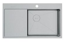 63 890 руб., Мойка кухонная OMOIKIRI Akisame 86-R Side чаша справа, смещенный слив