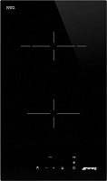 32 390 руб., Варочная панель Стеклокерамическая SMEG SE232TD1 чёрный прямой край
