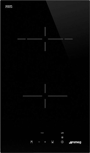 Варочная панель стеклокерамическая SMEG SE232TD1 чёрный прямой край фото в интернет-магазине «Mebelex»