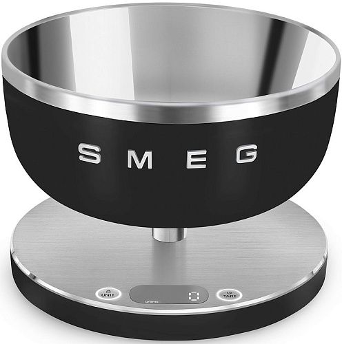 Кухонные весы SMEG KSC01BLMWW, чёрный матовый фото в интернет-магазине «Mebelex»