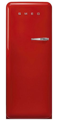 Холодильник Отдельностоящий SMEG FAB28LRD5, стиль 50-х годов, петли слева, Красный фото в интернет-магазине «Mebelex»