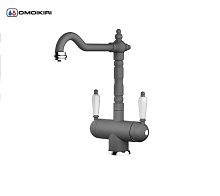 13 788 руб., Смеситель для кухни OMOIKIRI Amagasaki гранит