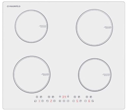 Варочная панель индукционная MAUNFELD CVI594WH белый  фото в интернет-магазине «Mebelex»