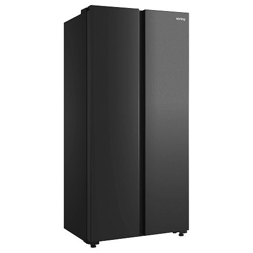 Холодильник Отдельностоящий Side-By-Side  KORTING KNFS 83177 N с инвертором, 1775 мм черный фото в интернет-магазине «Mebelex»