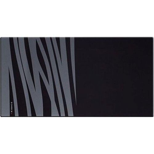 Разделочная доска PREMIUM  528x275x15,5 черное стекло/сереб.декор фото в интернет-магазине «Mebelex»
