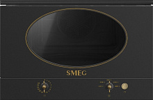 96 290 руб., Встраиваемая микроволновая печь SMEG MP822NAO, антрацит